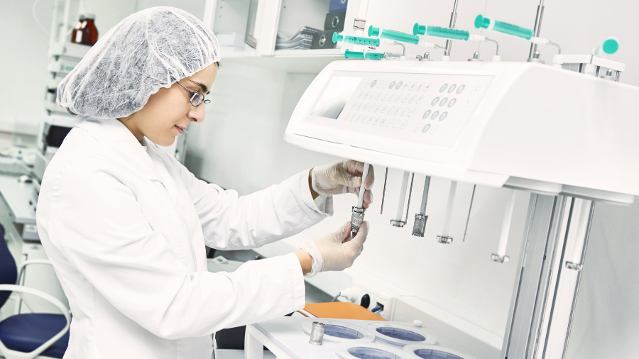 Lab equipment at Qalitex