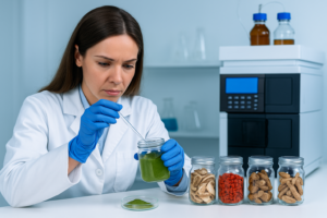 Image of superfood testing with an hplc